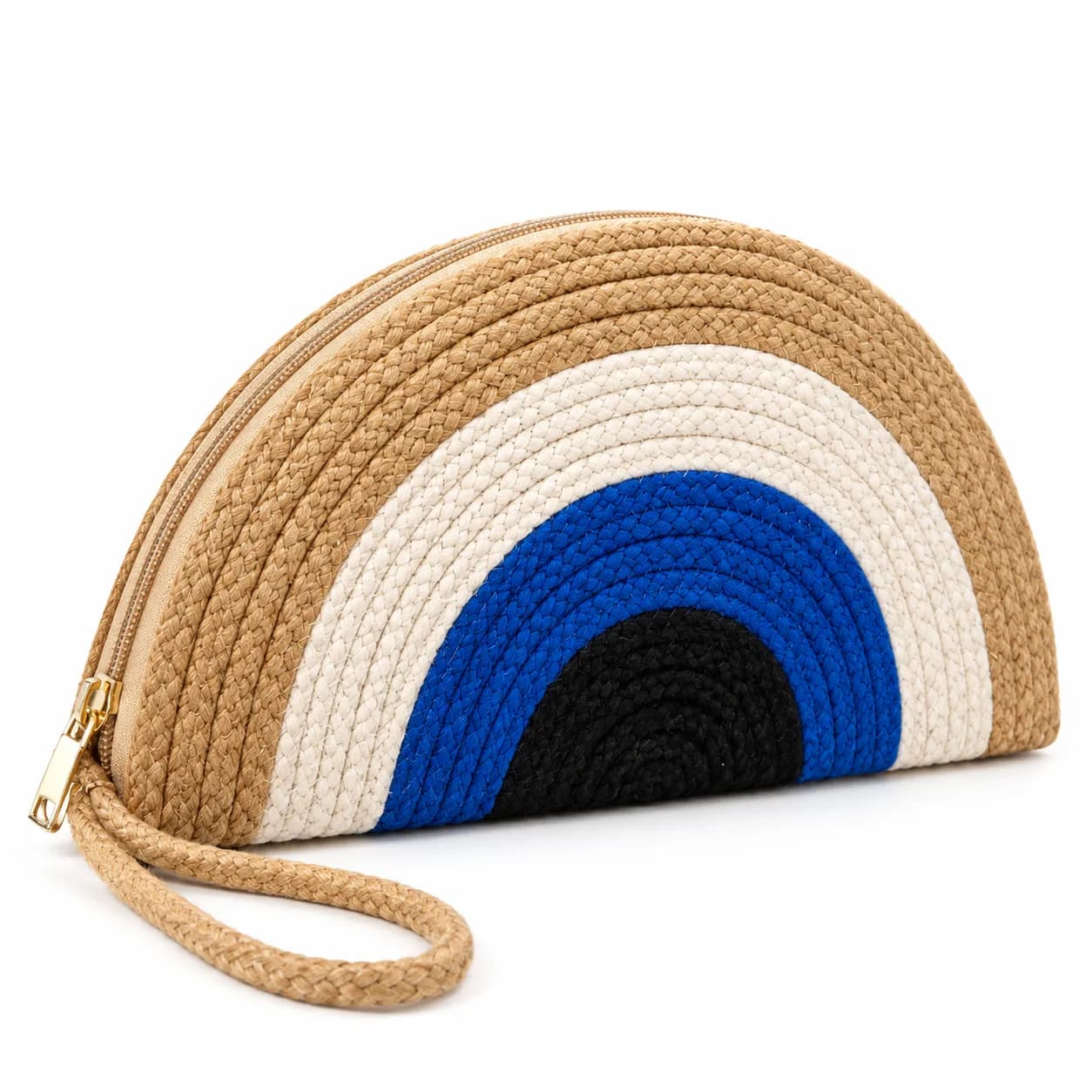Colour Arc Jute Clutch — jute bags