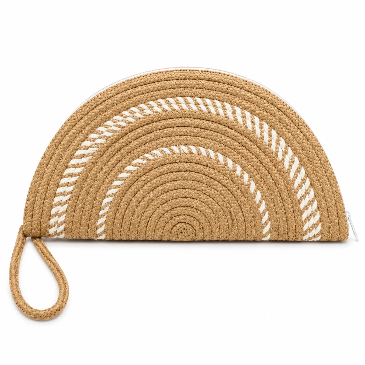 Half-Moon Jute Clutch — jute bags (image 1 of 5)
